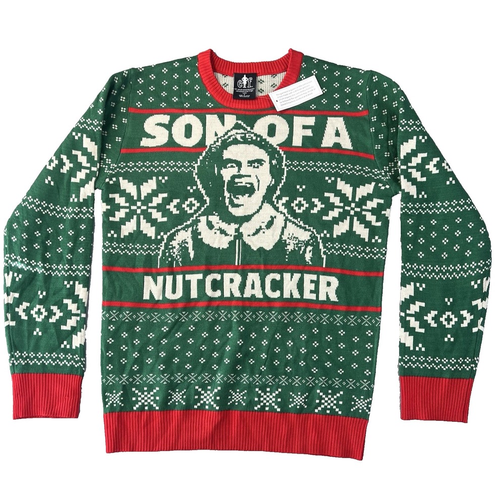 NEW Elf Movie Buddy SON OF‎ A NUTCRACKER Holiday Sz S Ugly Christmas Sweater